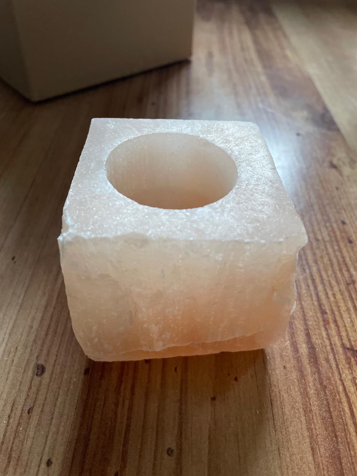 NKlaus Healing Crystals Selenit Teelichthalter 1 Stück 6 cm