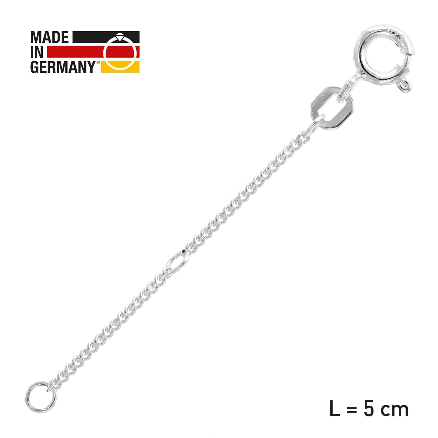 trendor 21986 Verlängerungskette Halskette Silber 5 cm