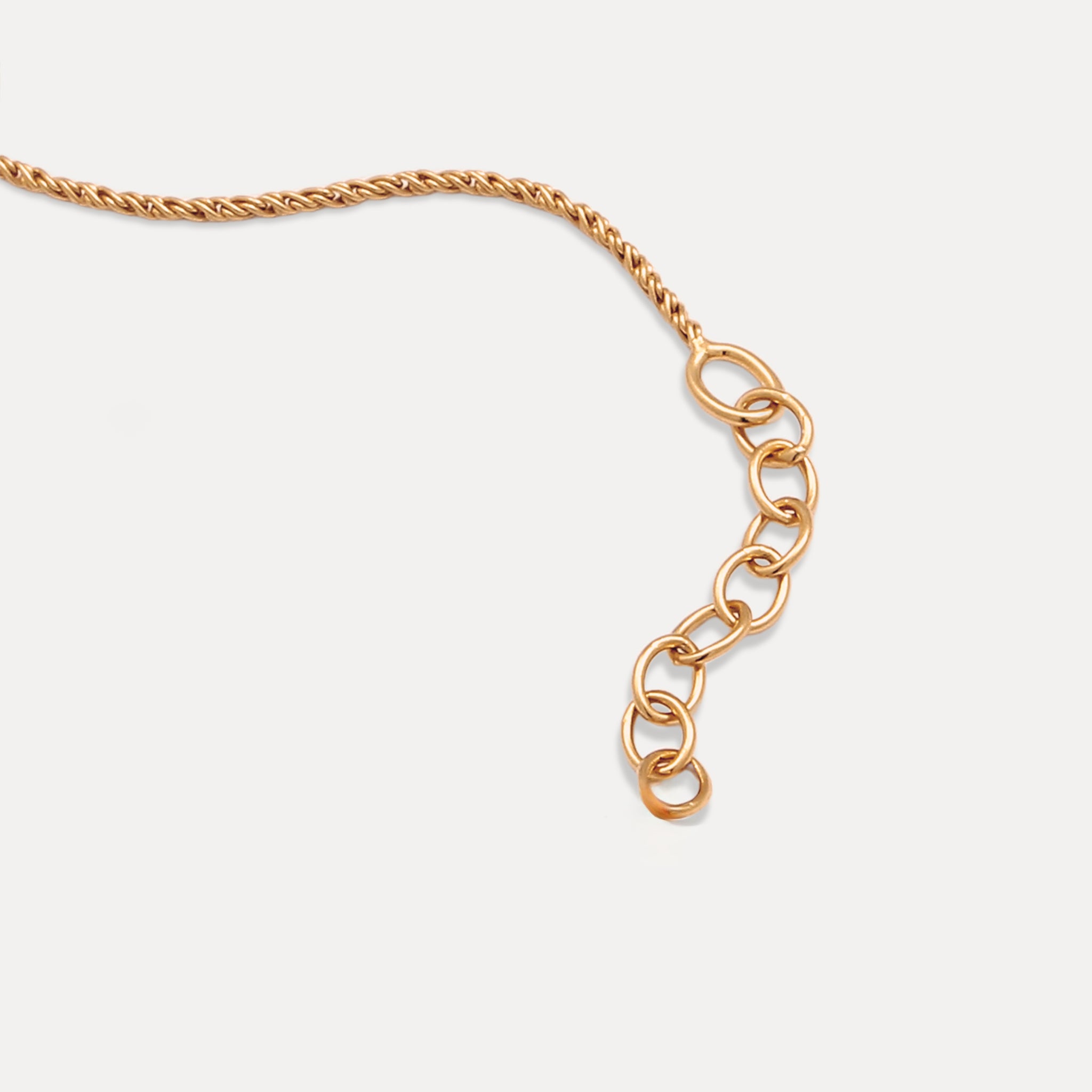 Stilnest Spiral Dainty Chain Armband 24k Gold Vermeil