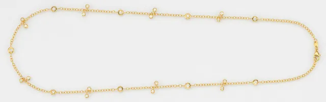 Eugen Rühle Colliers Ankerkette Collier 45cm Halskette 585 Gelbgold 0,68ct