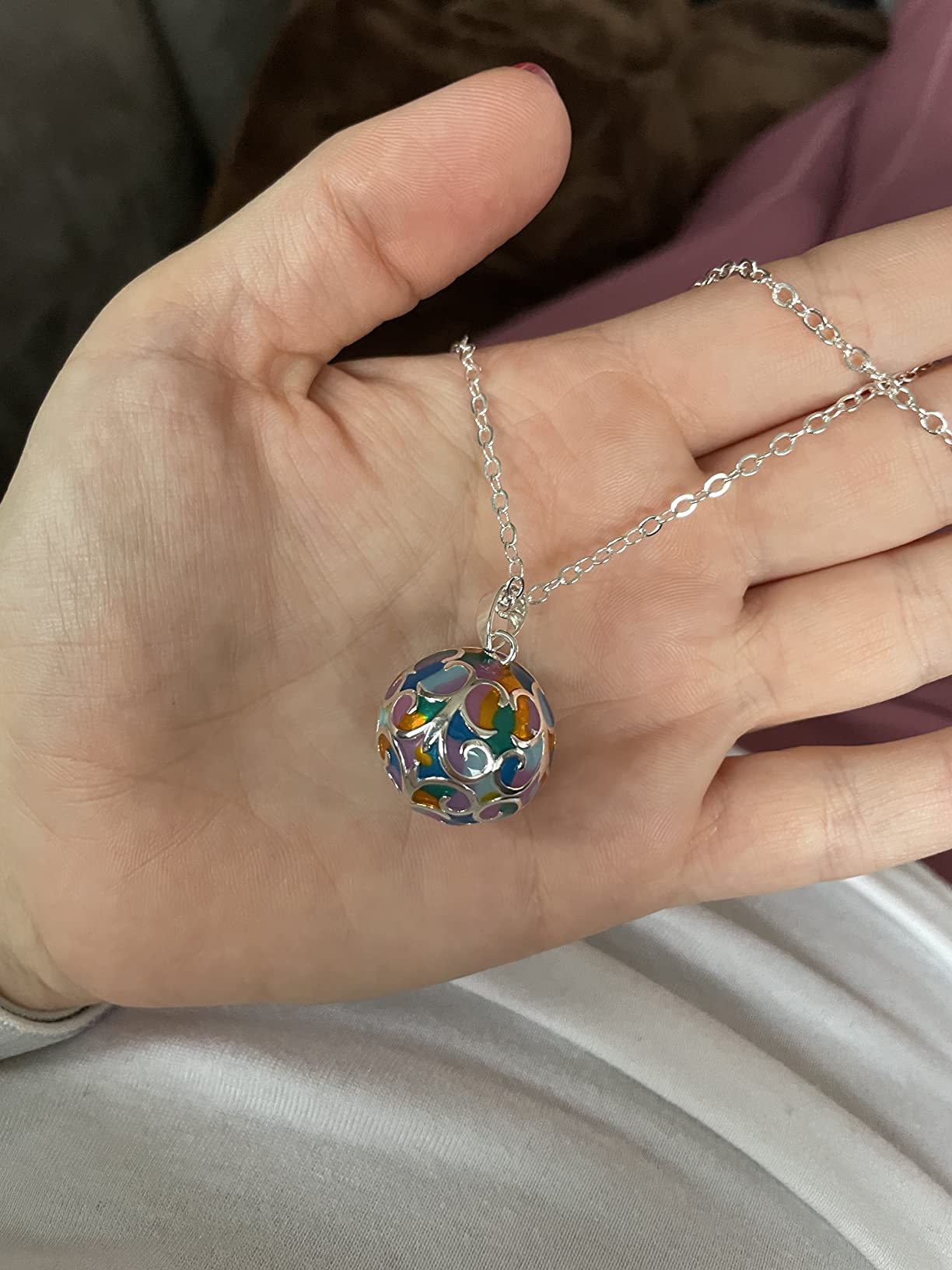 Eudora Harmony Bola Vintage Erde Kette Schwangerschaft Blau