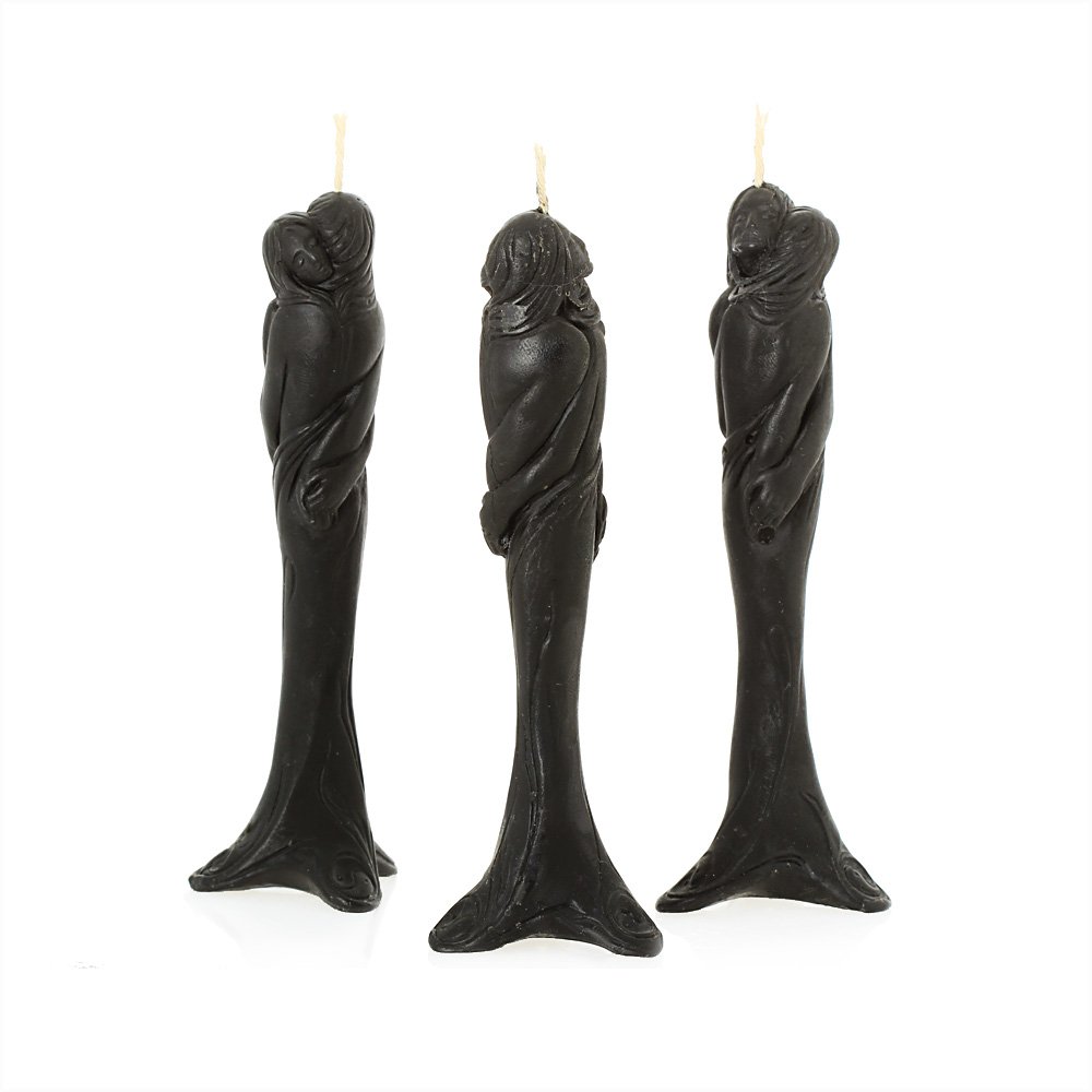 NKlaus Candles Bienenwachs-Figurenkerze Stella rot 3 Stück
