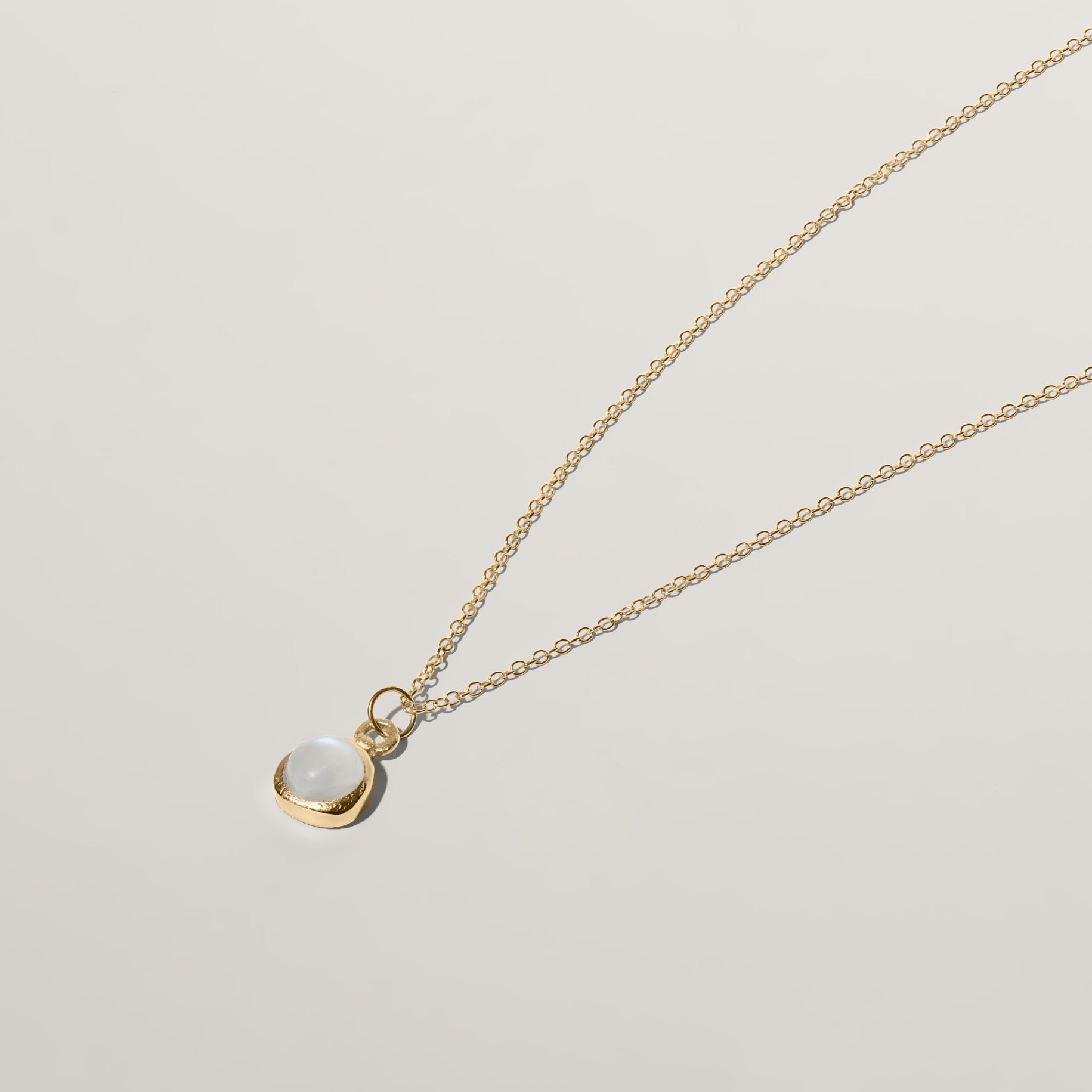 Stilnest Zodiac Birthstone Halskette 585 Gold Widder 45cm