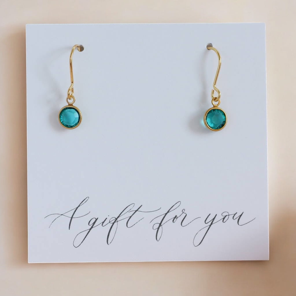 Joy by Corrine Smith Birthstone Ohrringe Gold Kristall