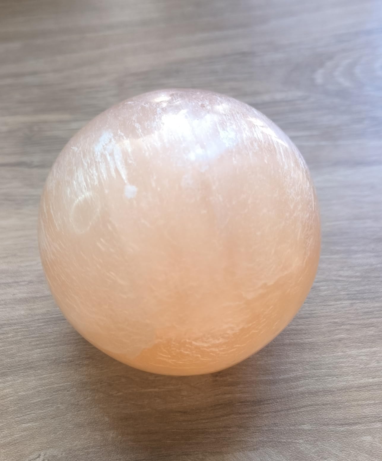 NKlaus Healing Crystals Selenit-Kugel 8cm Orange 580g