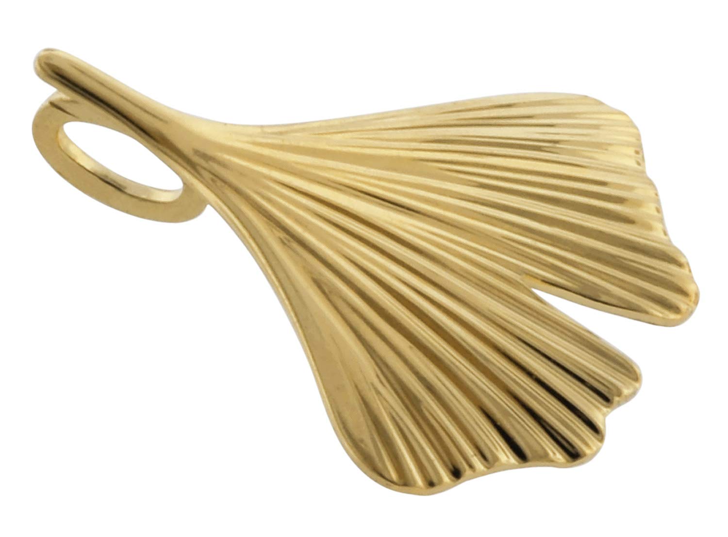 trendor 75720 Ginkgo Halskette Gold auf Silber 45 cm