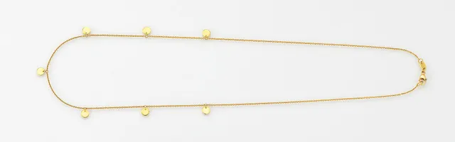 Eugen Rühle Anhänger Ankerkette Gold 585 Gelbgold 42 cm Scheiben