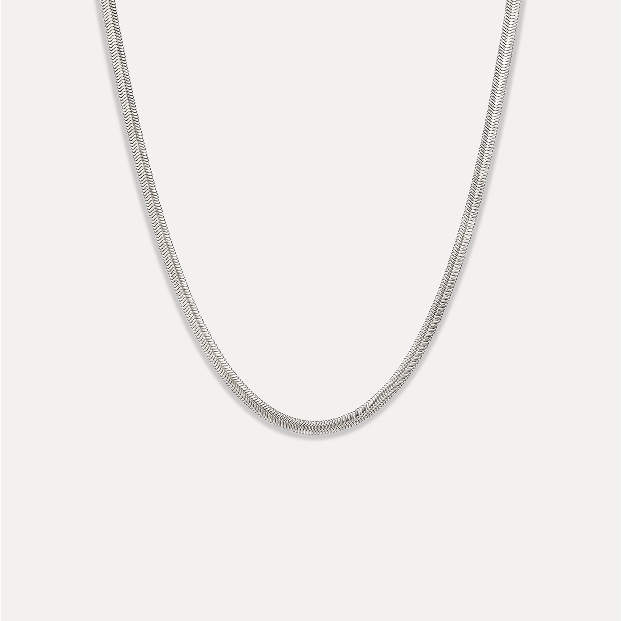 Stilnest Herringbone Kette Halskette Gold 24k 45cm