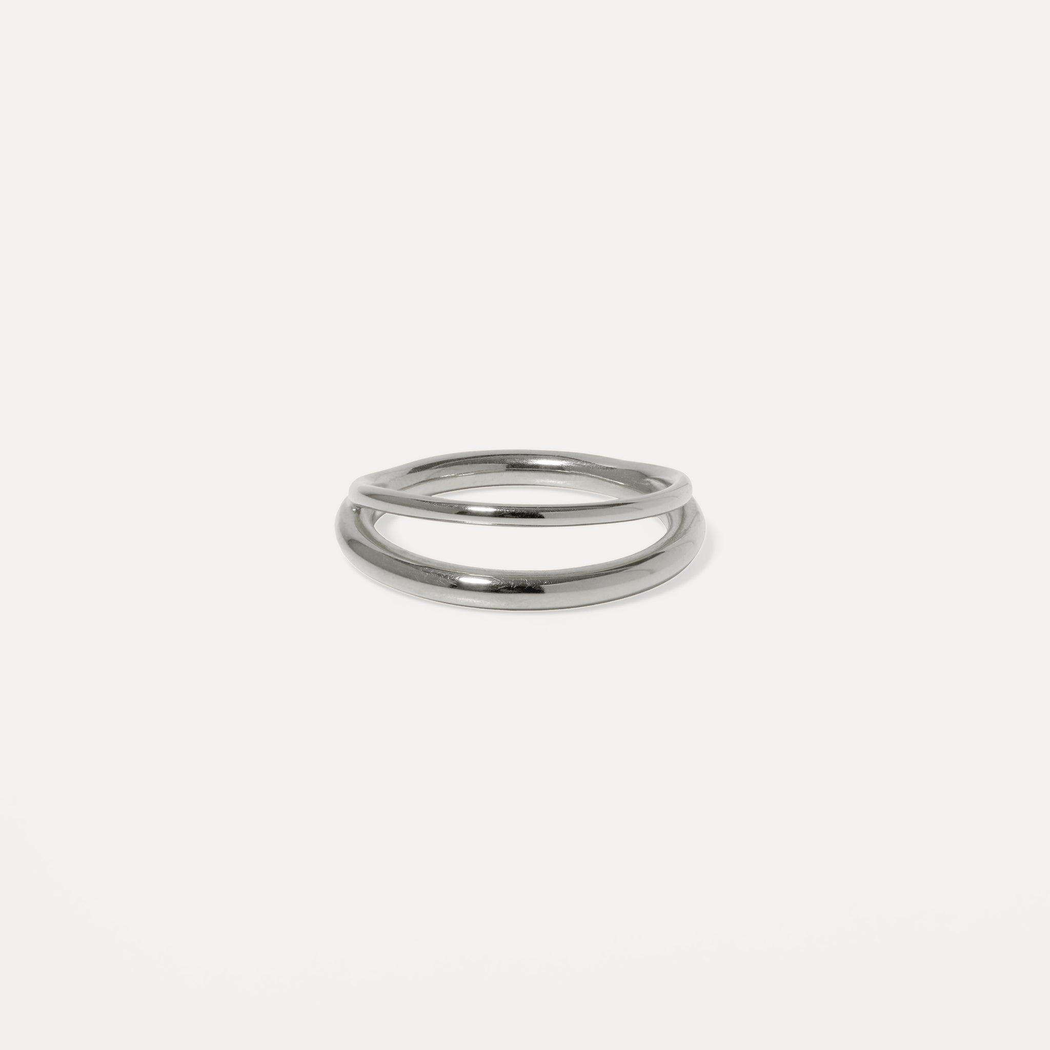 Stilnest Duo Stapelring 24k Gold Vermeil Gr. 52 dünn