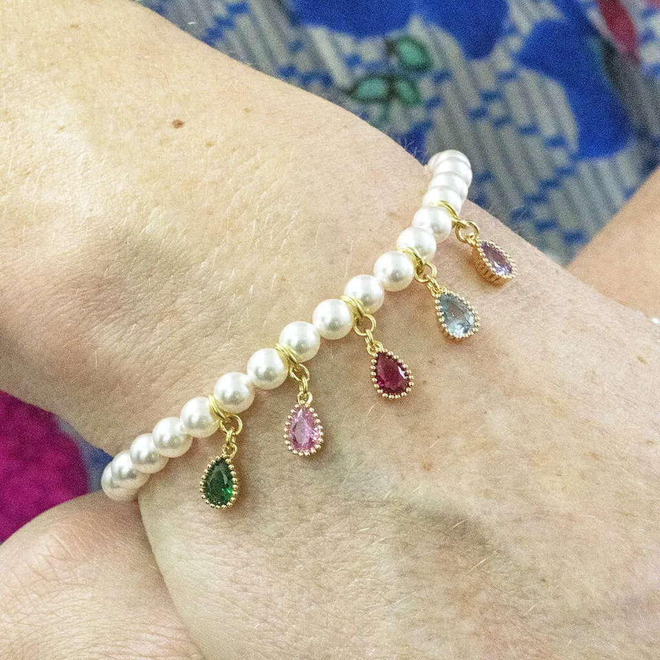 Joy by Corrine Smith Perlenarmband Familie Geburtsstein