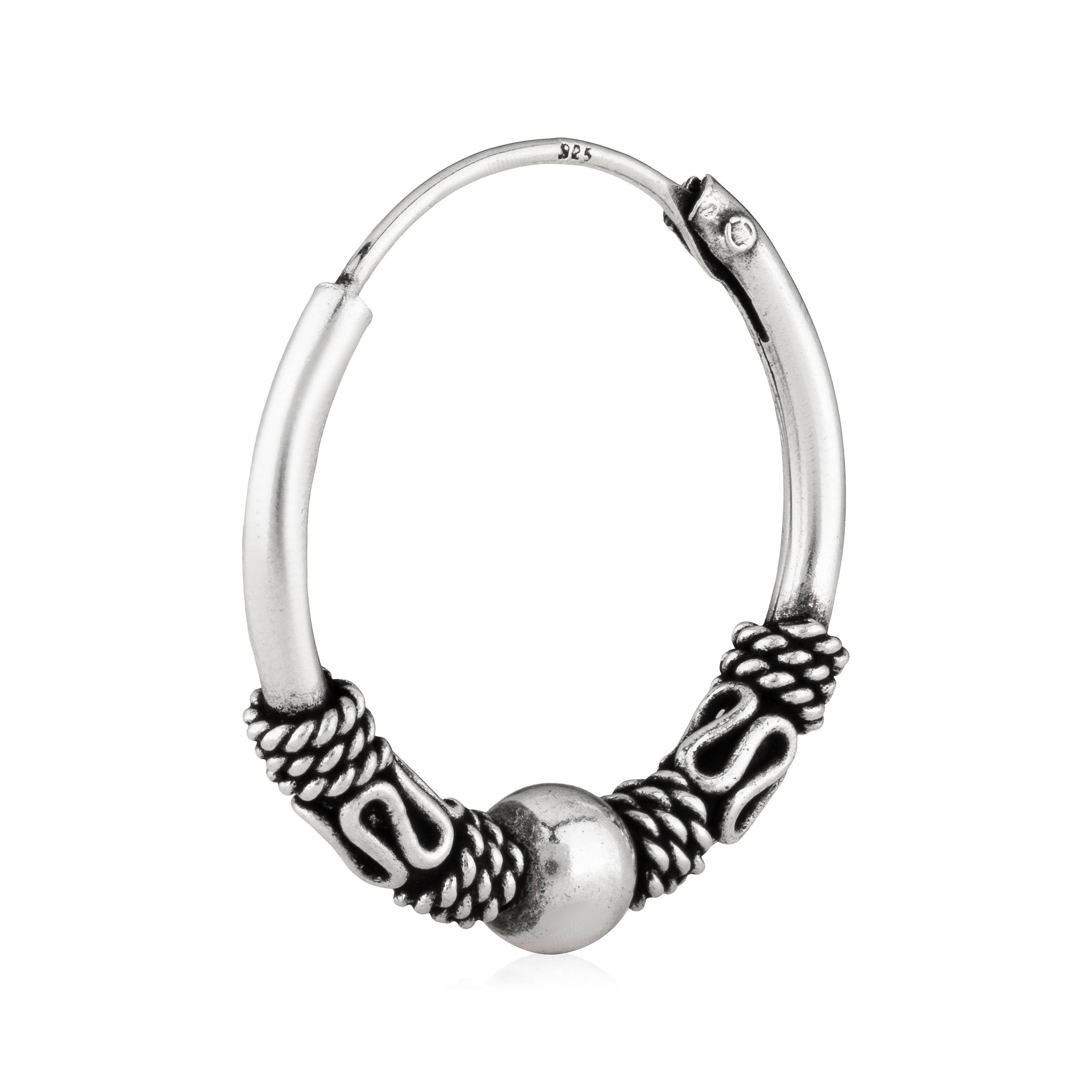 NKlaus Keltische Creole 925 Silber 18mm einzeln