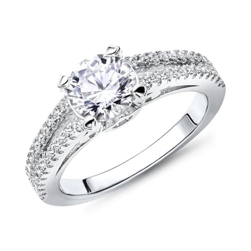 JEWLIX VR0032 Verlobungsring 925 Silber Zirkonia Gr. 54
