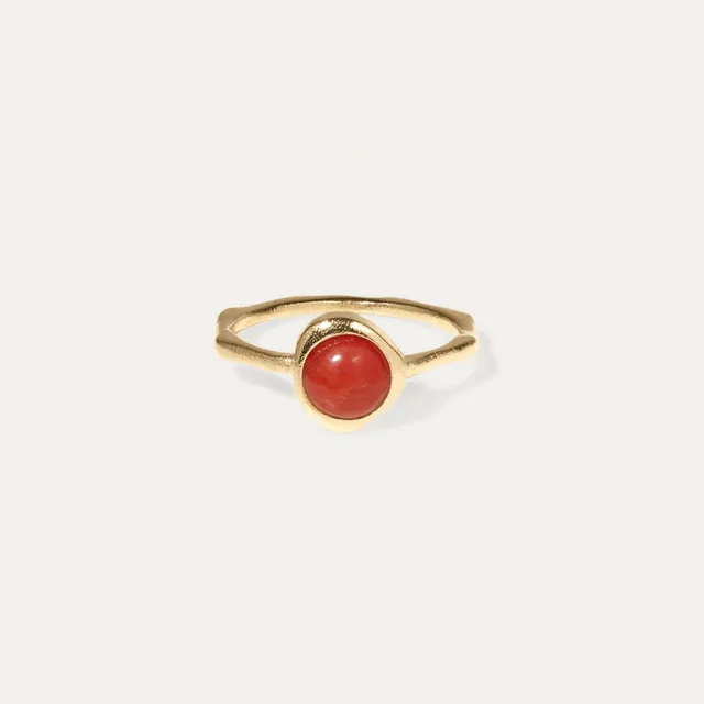 Stilnest Zodiac Birthstone Ring 585 Gold Sternzeichen Massivgold