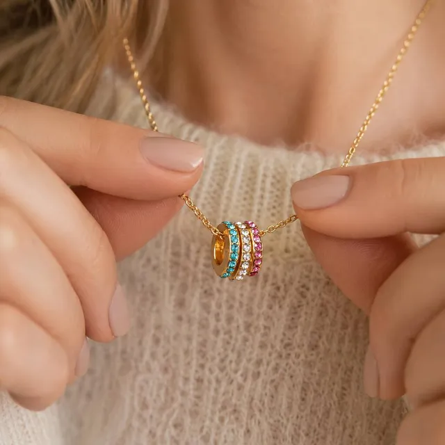 JOY by Corrine Smith Family Birthstone Rings Halskette Gold 40 cm