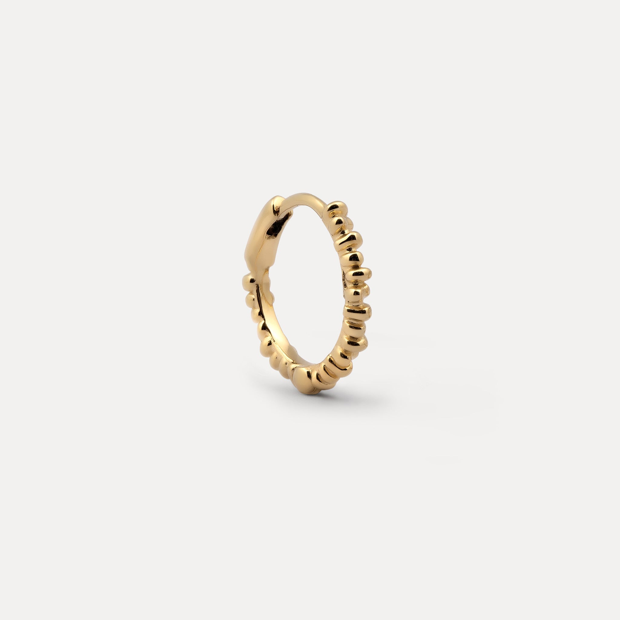 Stilnest Ore Creolen Ohrringe Single 585 Gold