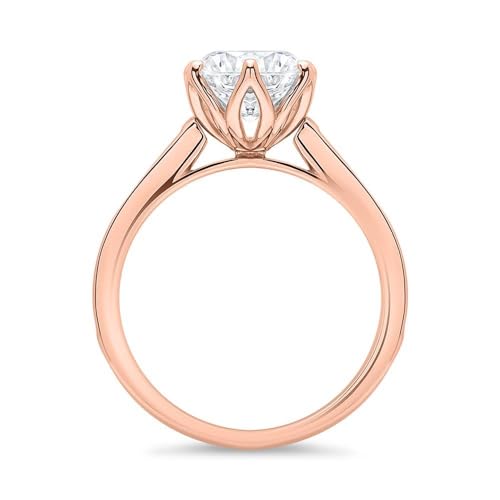 JEWLIX Verlobungsring 925 Silber Roségold Zirkonia Größe 56