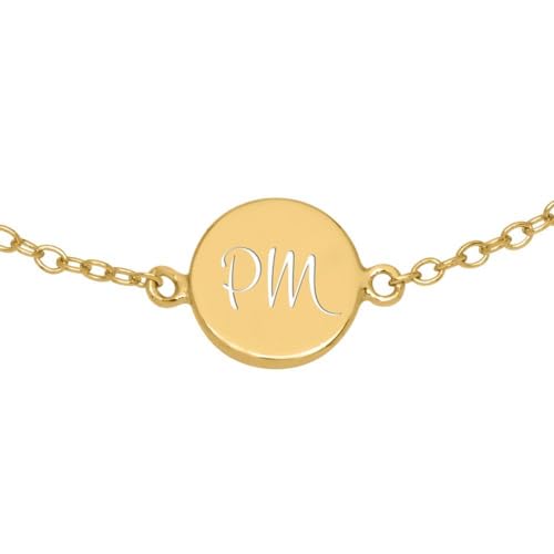 JEWLIX ID-Armbänder Armband 925er Silber vergoldet rund