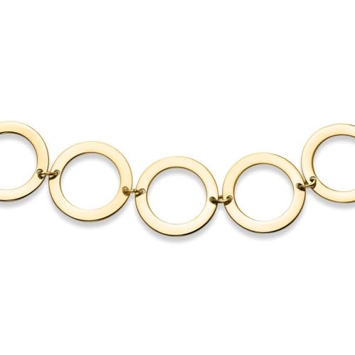 JEWLIX ID-Armbänder Damenarmband 375 Gelbgold Kreise