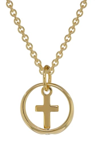trendor Halsketten 39485 Taufring Kreuz Gold 333 Kette 40 cm