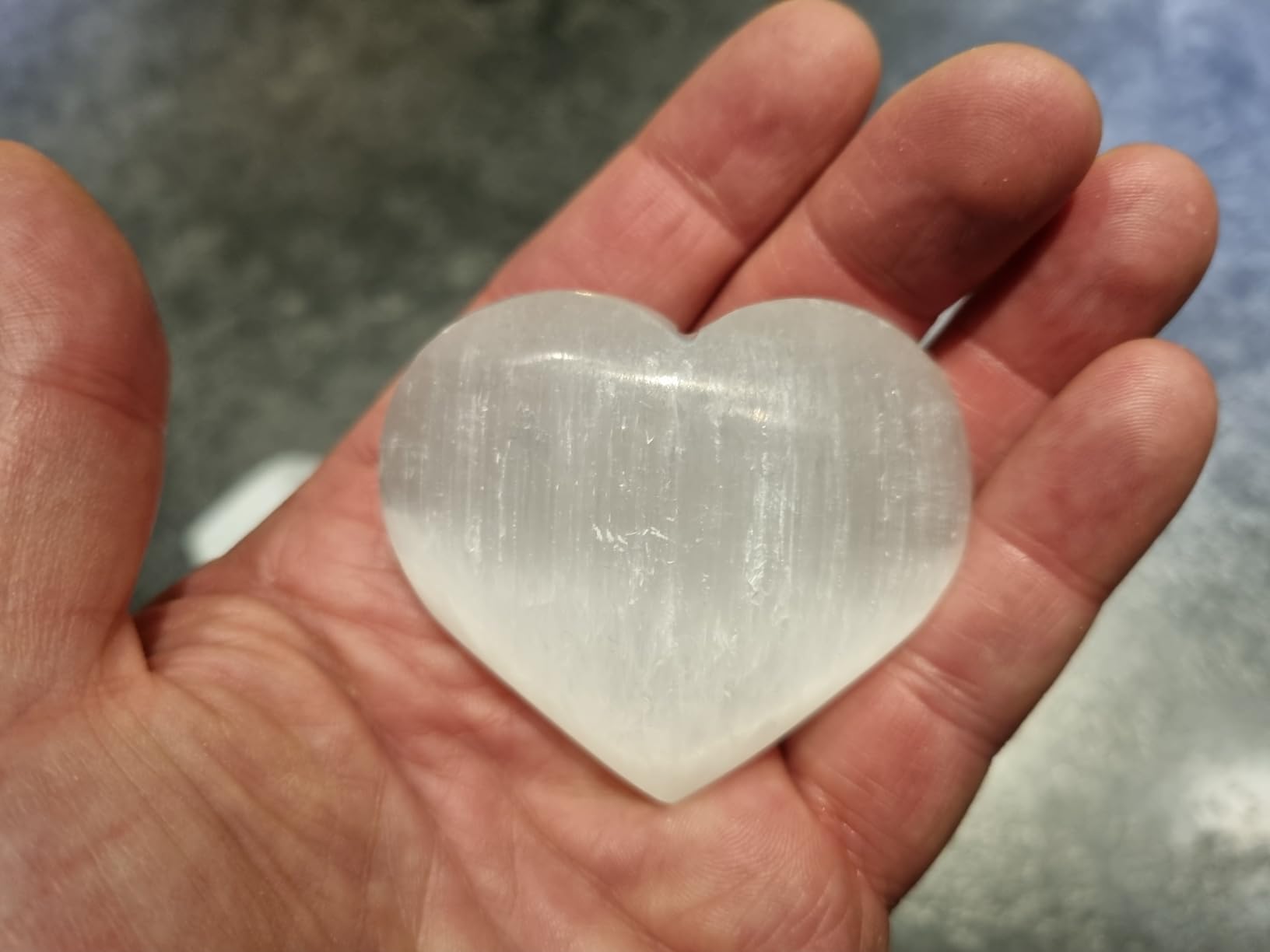 NKlaus Healing Crystals Selenit-Herz 6x7,5cm Om
