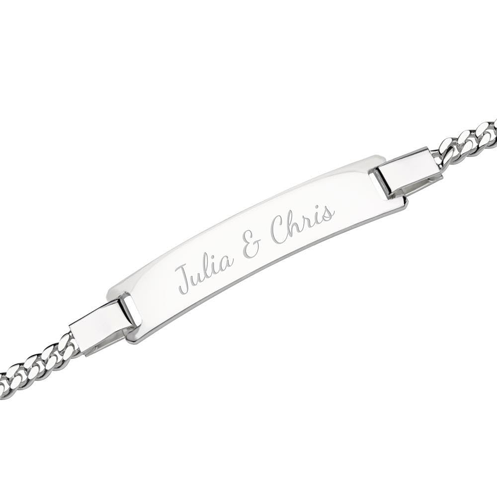 JEWLIX ID-Armbänder ID0035-C Armband Silber gravierbar