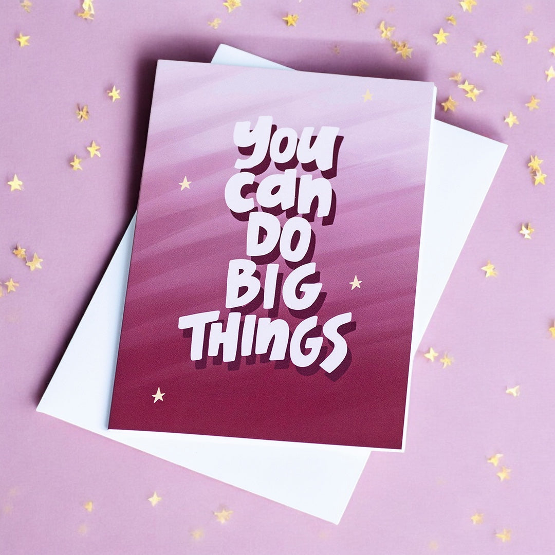 Joy by Corrine Smith You Can Do Big Things Grußkarte A6