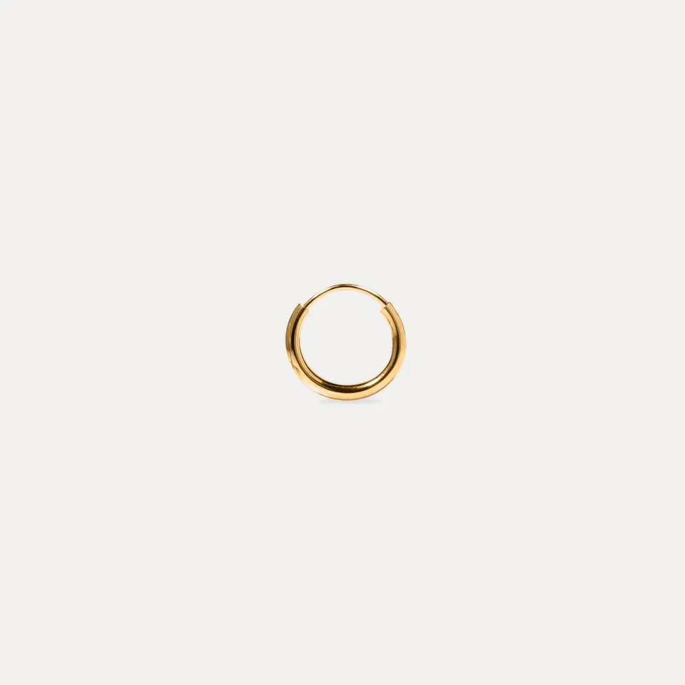 Stilnest Basic Creolen Single 24k Gold Vermeil 20mm