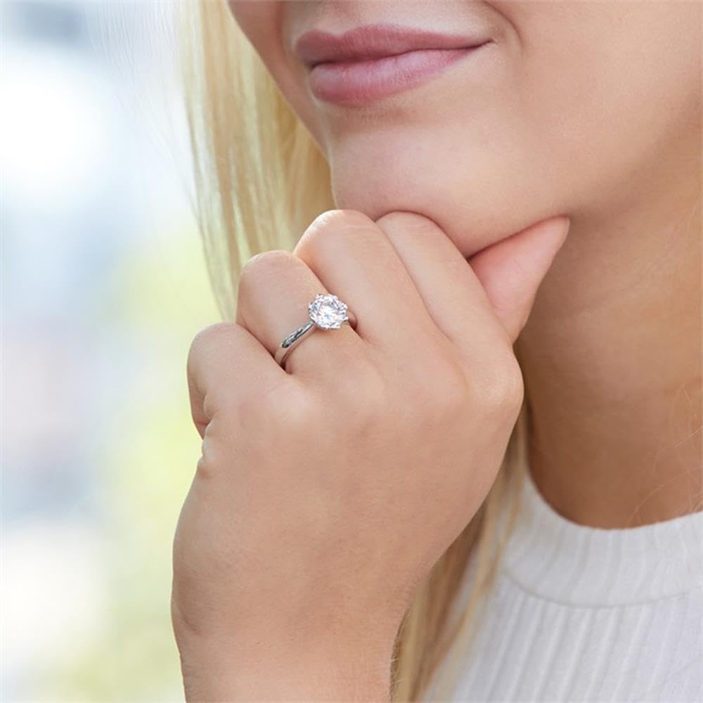 JEWLIX Verlobungsring 925 Silber Zirkonia Größe 56