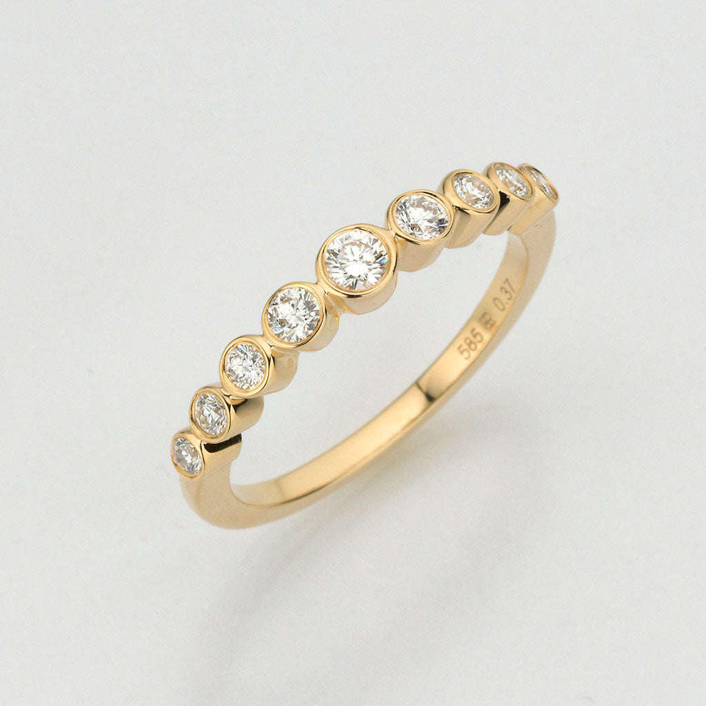 Eugen Rühle Ringe Ring 9 Brillanten 0,37ct Ring Gr. Standard 760 WG