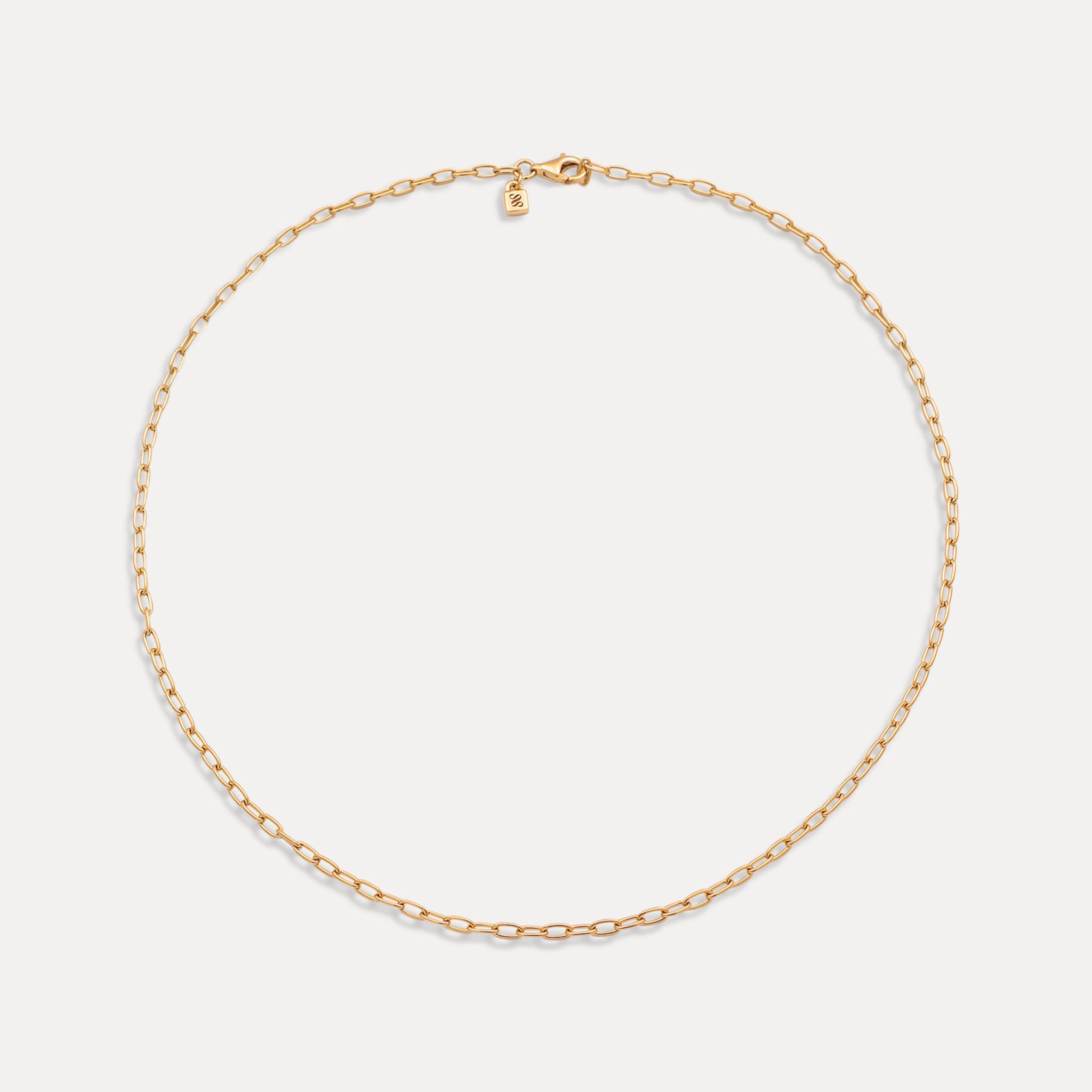 Stilnest Catena II Choker Halskette 24K Gold Vermeil Silber