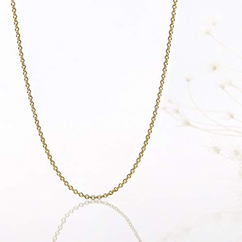 trendor Rundanker Halskette Gold 333 1,1 mm 40 cm