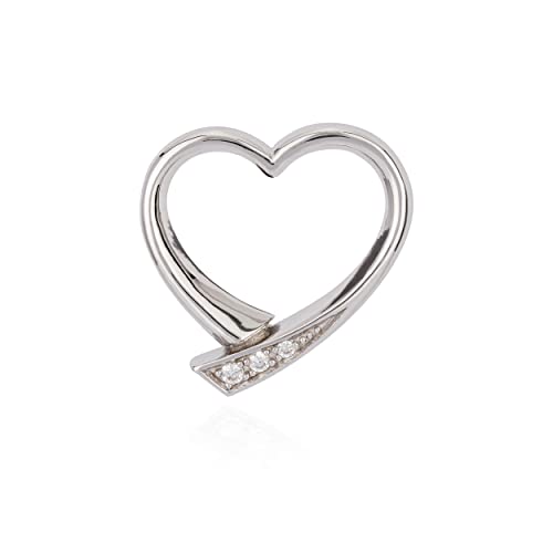 NKlaus JEWELLERY 9789 Herz Kettenanhänger Silber Zirkonia