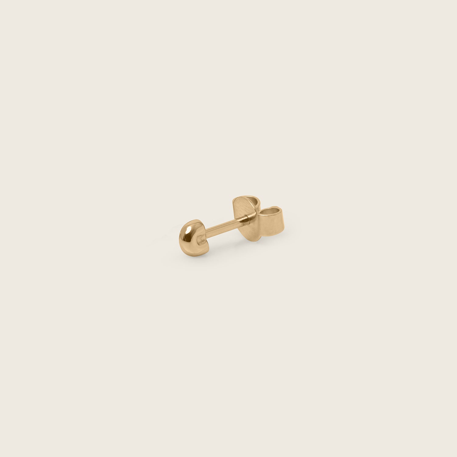 Stilnest Tube Ohrstecker 585 Gold Ohrringe Single 14k
