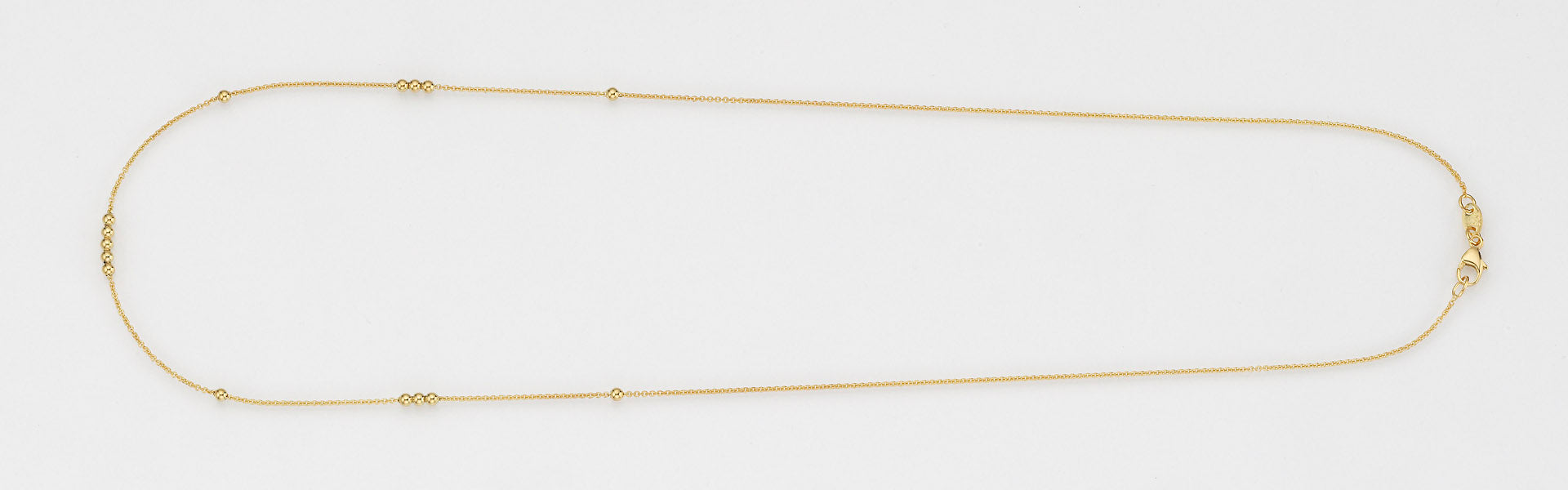 Eugen Rühle Colliers 20.5111 Halskette Gold 750 15 Kugeln