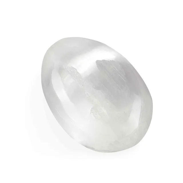 NKlaus Healing Crystals Selenit-Ei 7x5cm Handschmeichler