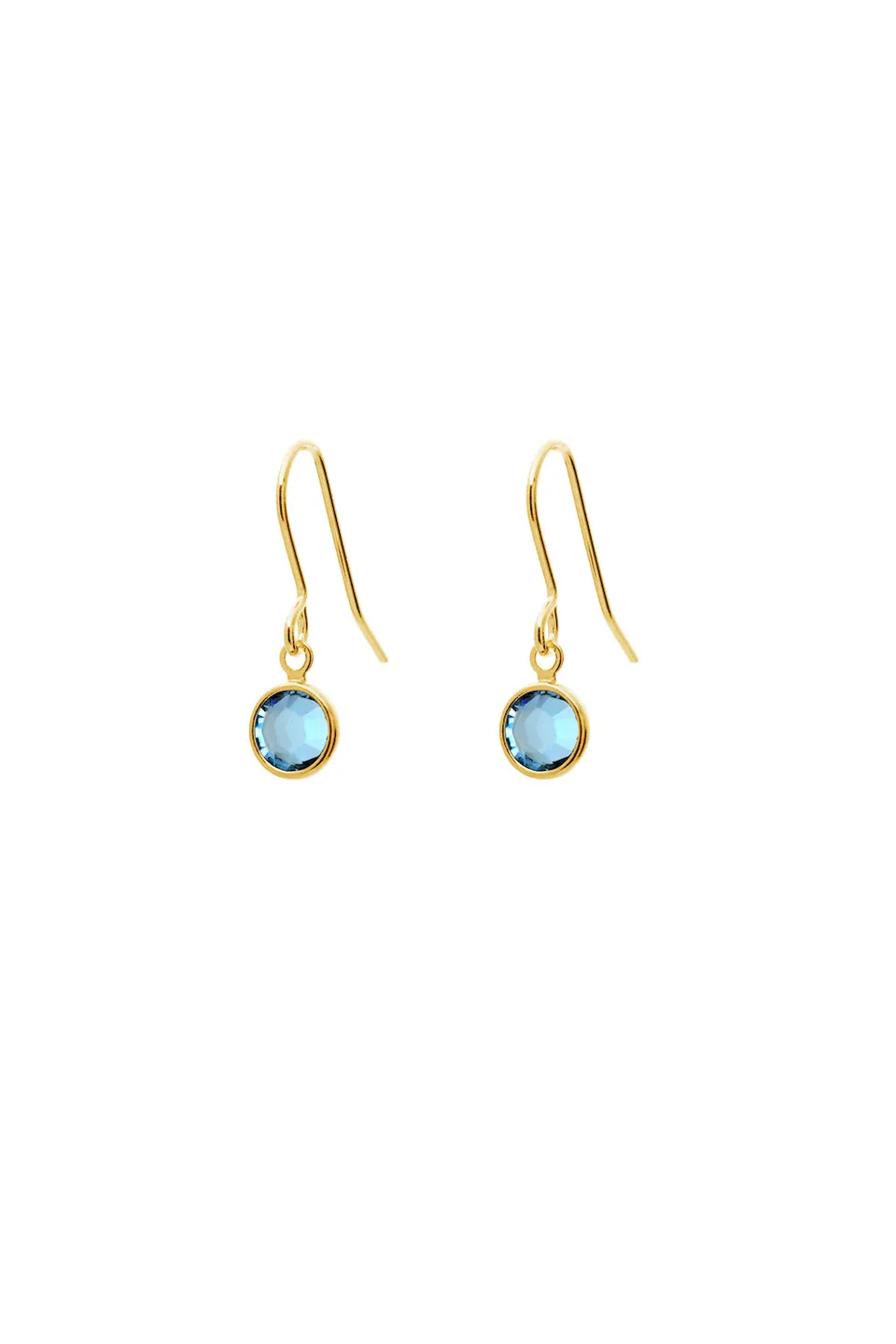 Joy by Corrine Smith März Ohrringe Gold Aquamarin Tropfen