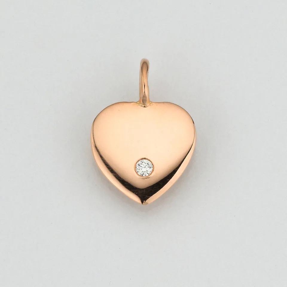 Eugen Rühle Anhänger 41.6794 Herzeinhänger Rotgold Diamant
