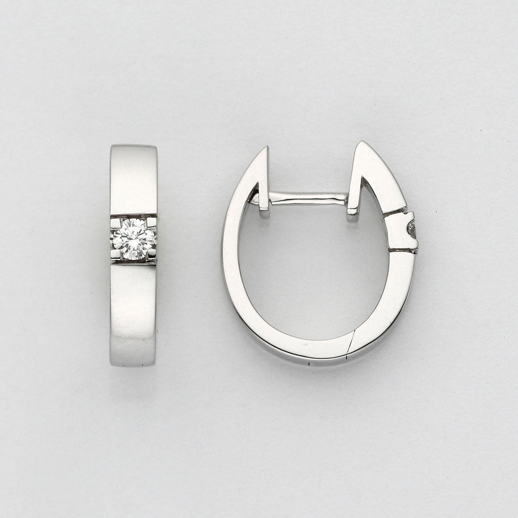 Eugen Rühle Ohrschmuck 80.7887 Creolen Gelbgold Brillant 0,20 ct
