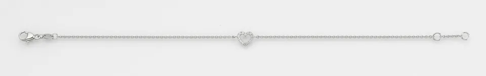 Eugen Rühle Armbänder Herz Armband 0,07ct 590 Weißgold