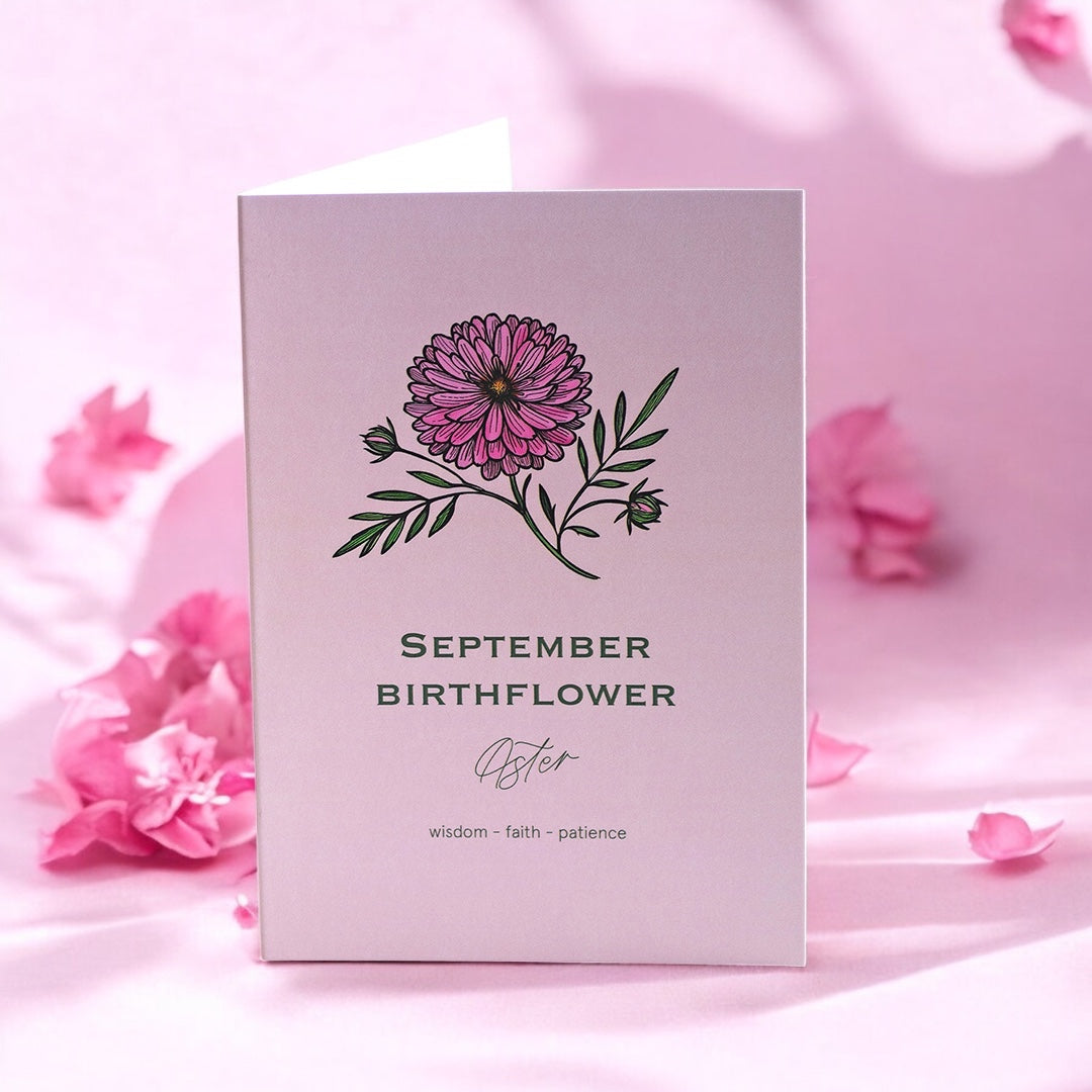Joy by Corrine Smith September Karte Aster A6