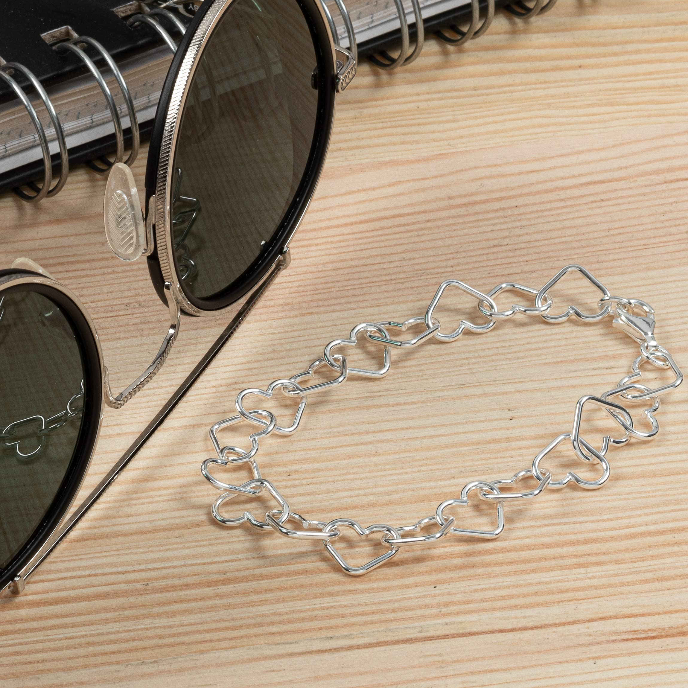 NKlaus Herz Armband Silber 925 Designerkette 19cm Damen