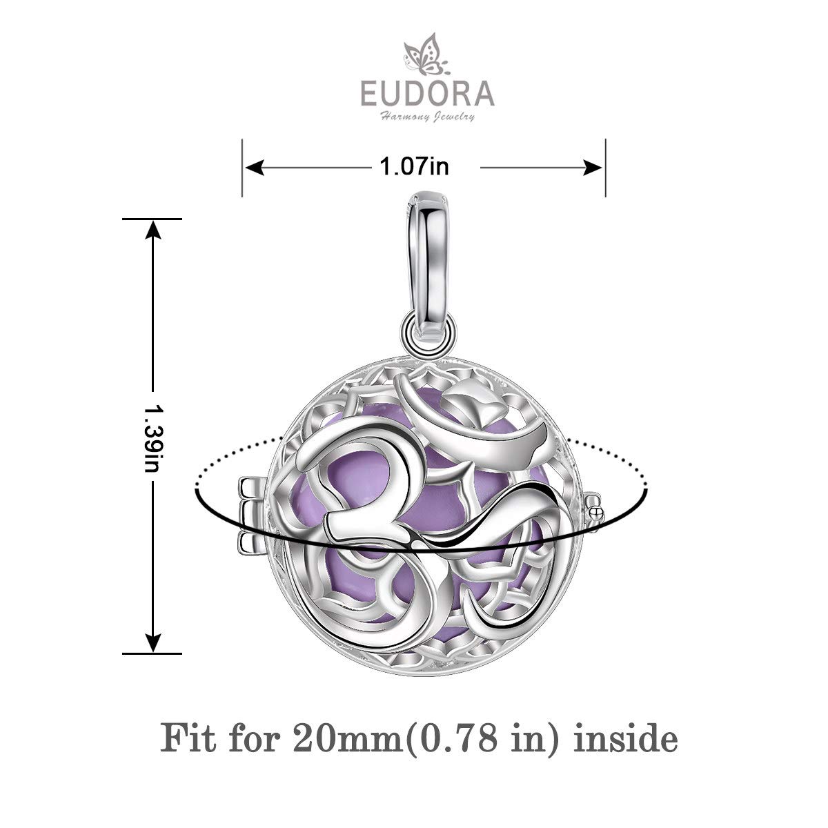 Eudora Harmony Bola Klangkugel Halskette OM Classic 76cm