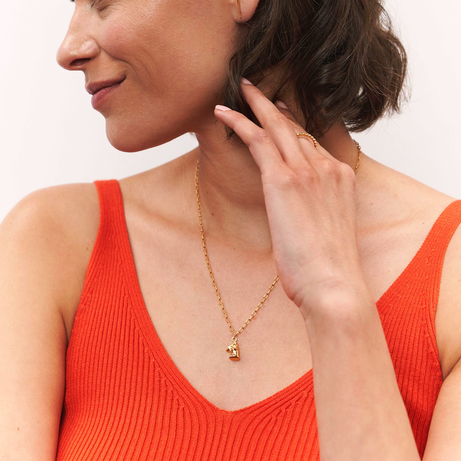 Stilnest Womanhood Anhänger 585 Gold 14k Massivgold