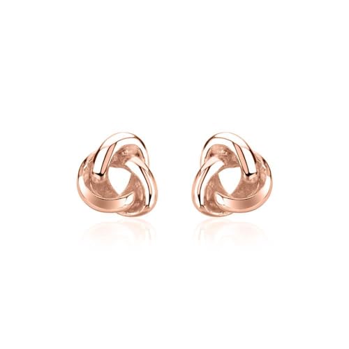 JEWLIX Ohrstecker Knoten 925er Silber Ohrstecker rosévergoldet Damen