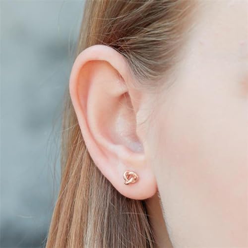 JEWLIX Ohrstecker Knoten 925er Silber Ohrstecker rosévergoldet Damen