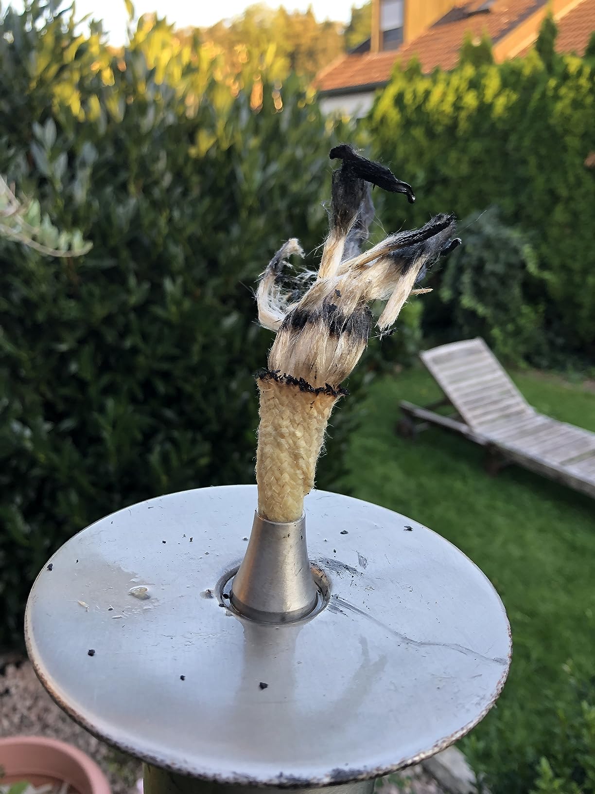 NKlaus CANDLE HOLDER Glasfaser-Dauerdocht rund 15 mm 5 m