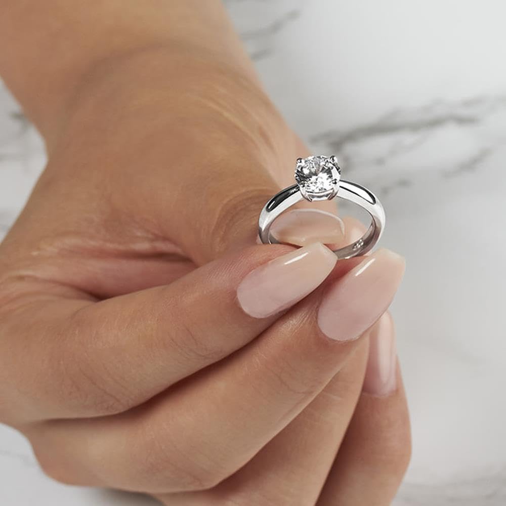 JEWLIX VR0050 Verlobungsring Silber Zirkonia Größe 58mm