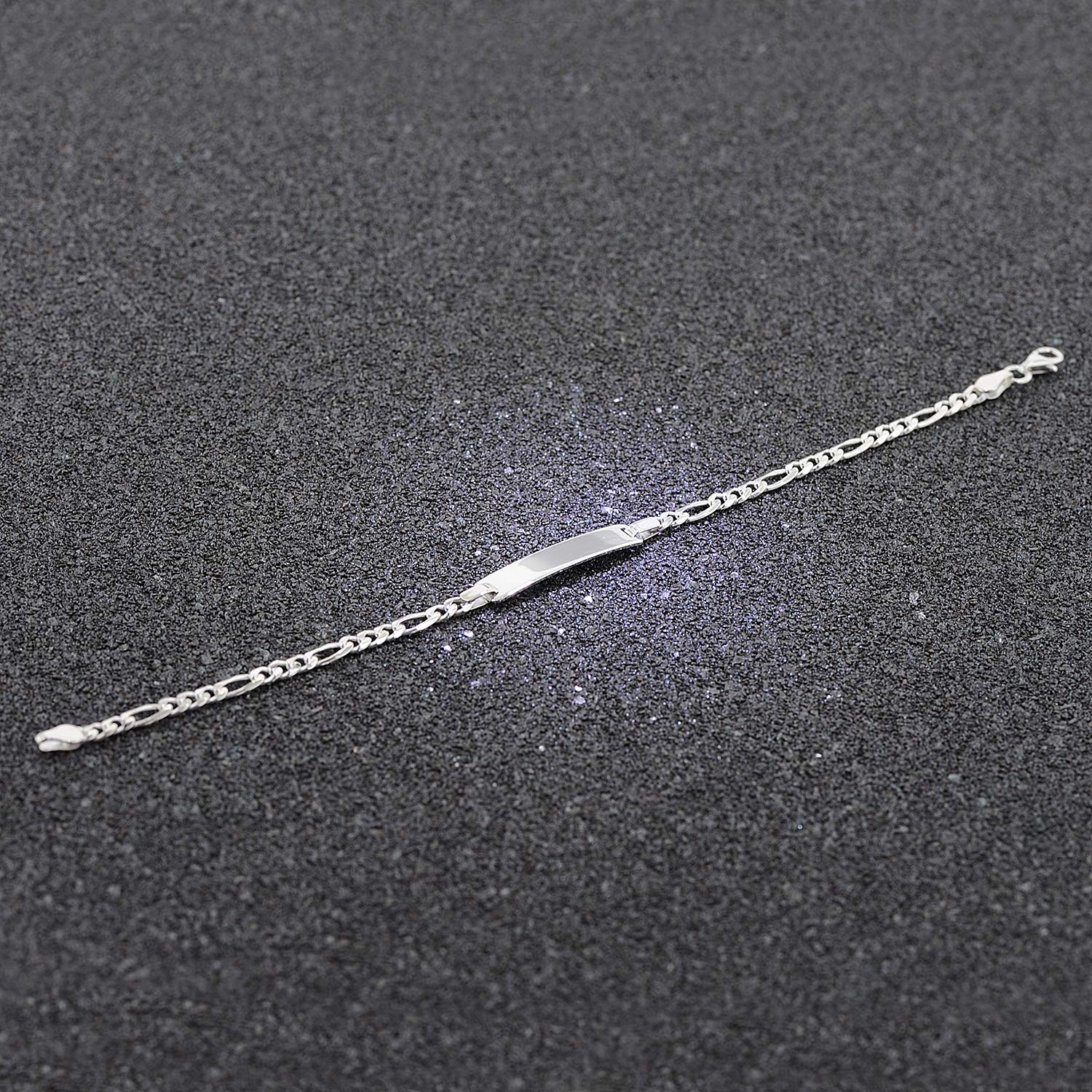 trendor Armbänder Gravur-Armband 925 Silber 19cm