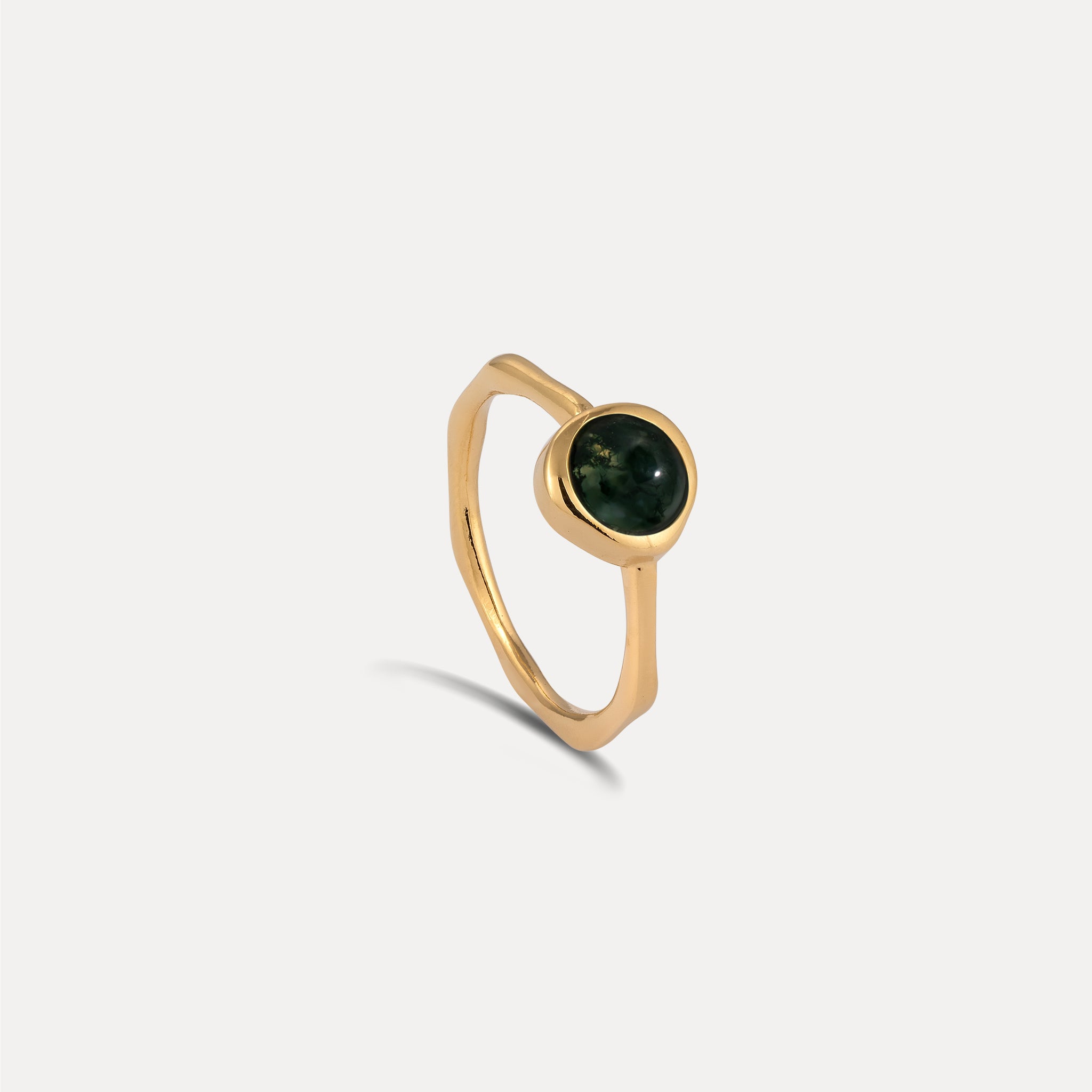 Stilnest Rings Zodiac Birthstone Ring Hochglanz Gold