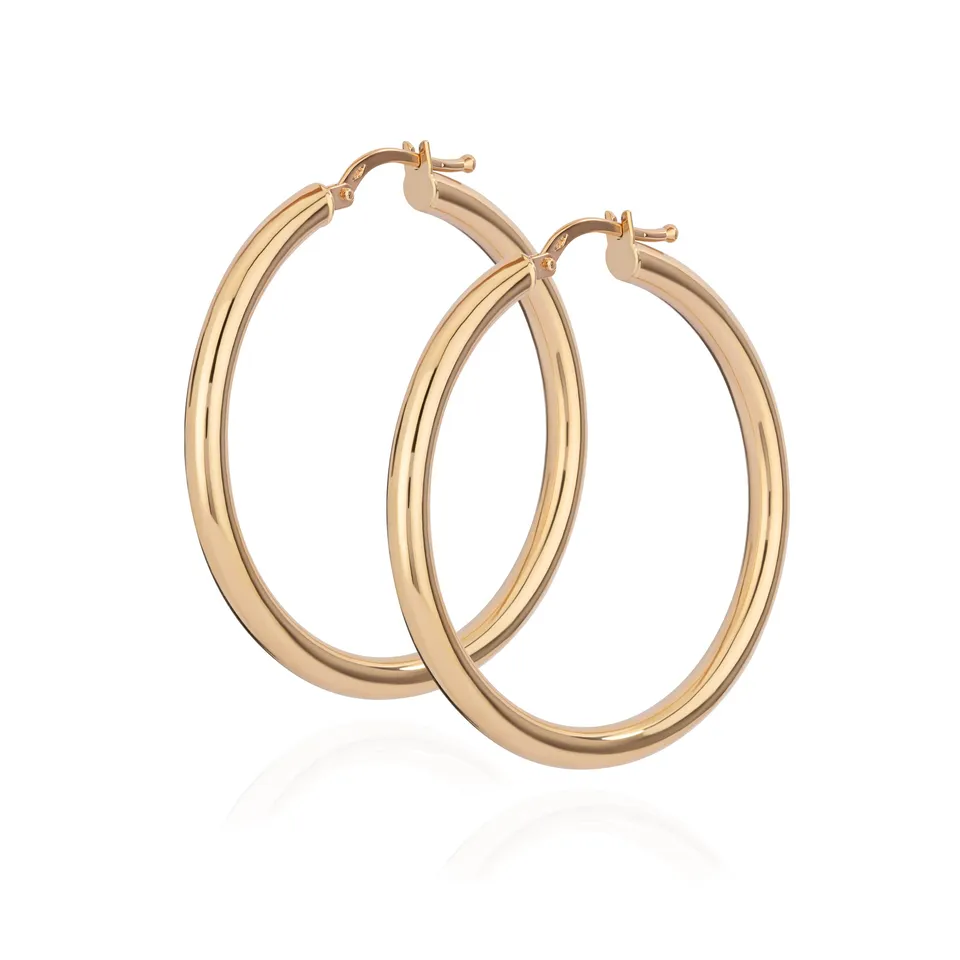 NKlaus JEWELLERY 26mm Creolen Gold 585 Gelbgold 2,9mm